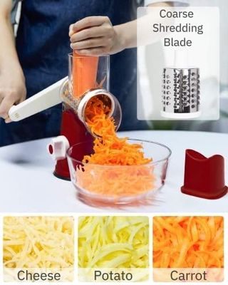 มือ Rotary ไส้กรีบกลม Tumbling กล่อง Shredder กลองสําหรับการบดผัก