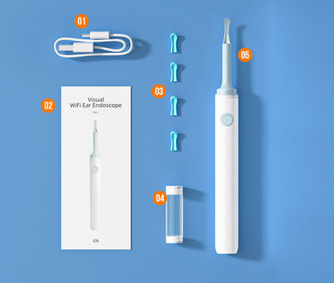 3.9mm HD Digital WiFi Ear Otoscope พร้อมฟังก์ชันทิศทาง AI และการเชื่อมต่อ WiFi