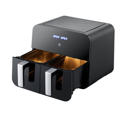 9L touch screen Double Air Fryer ไฟฟ้า Deep Fryer รากสมาร์ท ไม่มีน้ํามัน