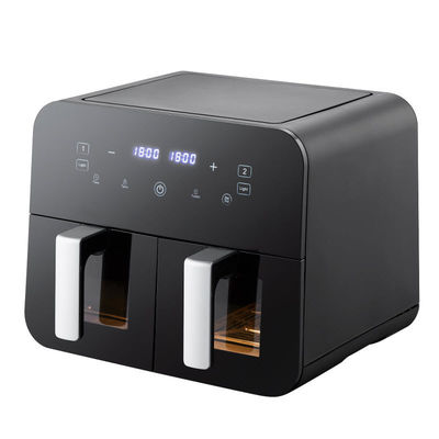 9L touch screen Double Air Fryer ไฟฟ้า Deep Fryer รากสมาร์ท ไม่มีน้ํามัน