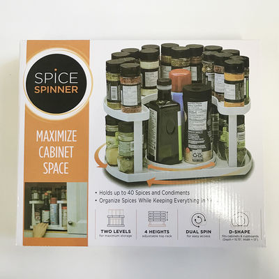 เพิ่มพื้นที่ให้มากที่สุด และจัดสรรเครื่องสําอางด้วย Rack เครื่องสําอางหมุนสองนี้