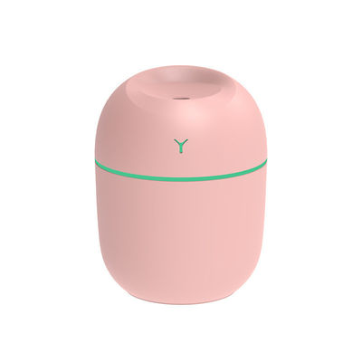 เครื่องปรับความชื้นอากาศแบบพกพาด้วยเสียงฉีด ultrasonic ขนาด 220 มิลลิตร พร้อมโคมไฟกลางคืน LED และเครื่องกระจายกลิ่น USB