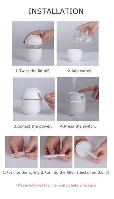 หน้าแรก เครื่องปรับความชื้นห้องนอนสีสันสวยๆ พร้อมน้ํามันหอมและไฟ LED