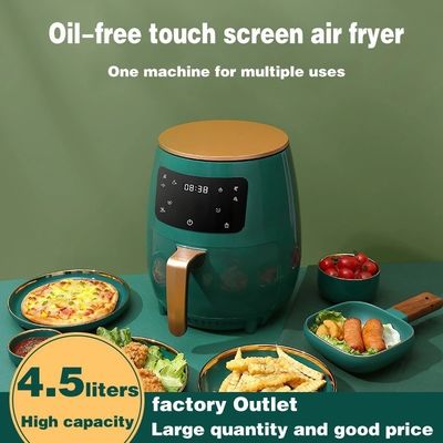 4.5 / 6L ความจุ อากาศ Fryer สําหรับการทําอาหาร Frying โดยไม่มีน้ํามัน การควบคุมดิจิตอลหนึ่งแตะ