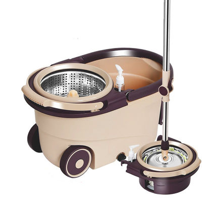 360 องศา Rotating Microfiber Spinning Mop และ Bucket Set สําหรับการทําความสะอาดที่ปรับได้