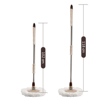360 องศา Rotating Microfiber Spinning Mop และ Bucket Set สําหรับการทําความสะอาดที่ปรับได้