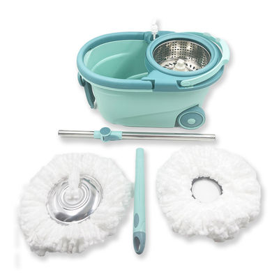 360 องศา Rotating Microfiber Spinning Mop และ Bucket Set สําหรับการทําความสะอาดที่ปรับได้