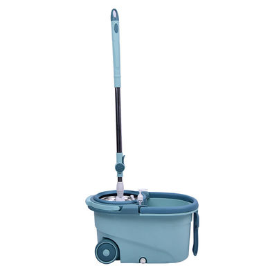 โลโก้ที่กําหนดเอง ความจุสูง ทําความสะอาดพื้น Microfiber Spinning Mop Bucket 360 Rotating Dual Drive