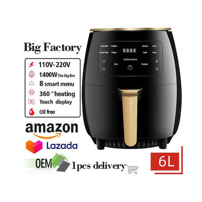 เครื่องปรุงปรุงอากาศขนาด 1400W 6L ที่สามารถทําอาหารได้