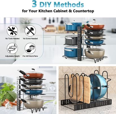 ตู้ครัวปรับปรุงกระถางและปานจัด 8 ชั้น Rack กับ 3 วิธี DIY
