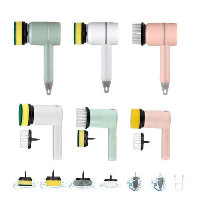 แปรงทําความสะอาดไฟฟ้าสําหรับทําความสะอาดครัวและห้องน้ําที่ยั่งยืน USB สามารถชาร์จใหม่