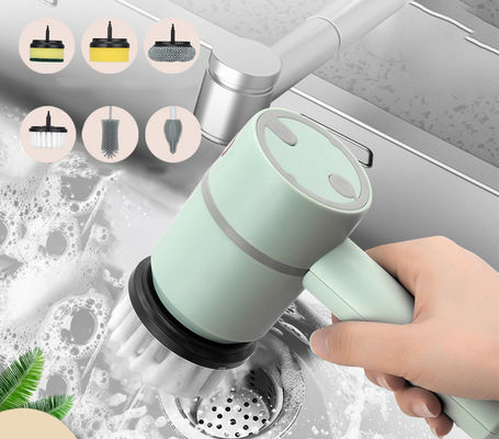 แปรงทําความสะอาดไฟฟ้าสําหรับทําความสะอาดครัวและห้องน้ําที่ยั่งยืน USB สามารถชาร์จใหม่