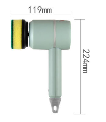 แปรงทําความสะอาดไฟฟ้าสําหรับทําความสะอาดครัวและห้องน้ําที่ยั่งยืน USB สามารถชาร์จใหม่