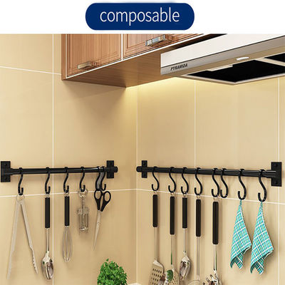 นวัตกรรม Hooks 30cm สต๊อปโลหะที่ไม่เปลือก สารสุกระจุสําหรับเครื่องครัวแขวน