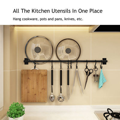 นวัตกรรม Hooks 30cm สต๊อปโลหะที่ไม่เปลือก สารสุกระจุสําหรับเครื่องครัวแขวน