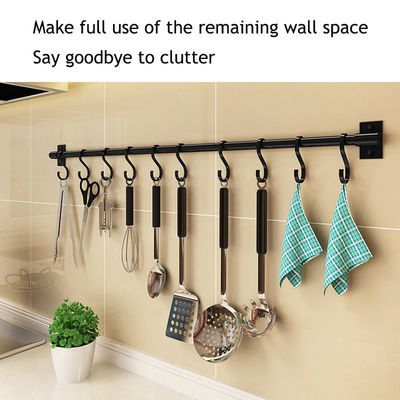 นวัตกรรม Hooks 30cm สต๊อปโลหะที่ไม่เปลือก สารสุกระจุสําหรับเครื่องครัวแขวน