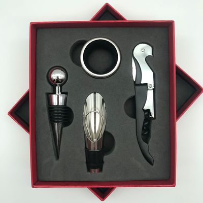 สแตนเลส เรด ซีฮอสเฮอร์ส มีดกล่องของขวัญ เครื่องมือบาร์ชนิด Corkscrew ชุดเปิดไวน์