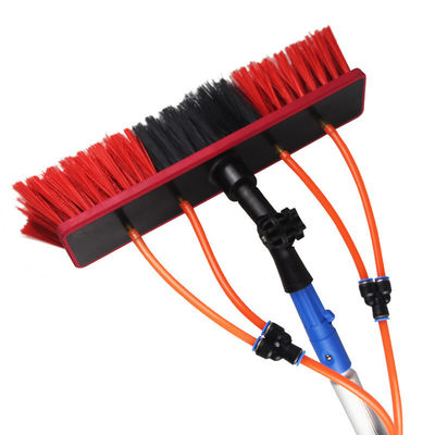 การทําความสะอาดครัวเรือน เครื่องซักหน้าต่างสีแดง พร้อมสเปรย์น้ํา x23 Brush