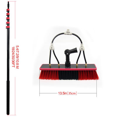 การทําความสะอาดครัวเรือน เครื่องซักหน้าต่างสีแดง พร้อมสเปรย์น้ํา x23 Brush