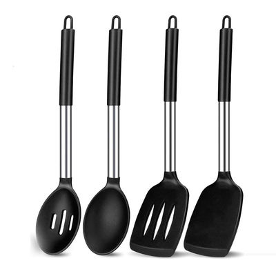 เก็บซิลิโคน ไม่ติดช้อนสําหรับการทอดปลารั่ว Spatula ครัวครัว