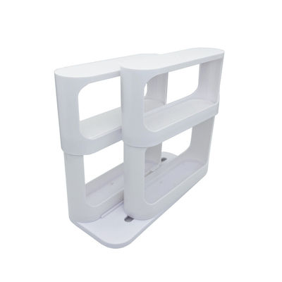 สะดวกสบาย Rotation 2 Tier Rotating Spice Rack สําหรับการเก็บกระเป๋าครัว
