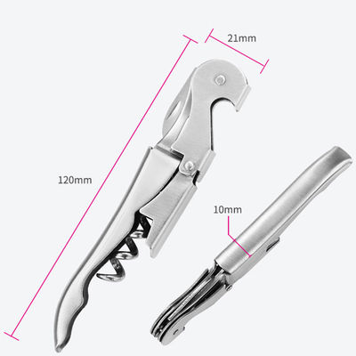 เครื่องเปิดไวน์จากสแตนเลส พร้อมมีดม้าทะเลหลายฟังก์ชัน 12*2.2*1.1cm ประมาณ 30 กรัม
