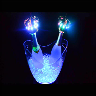 สูตรโอวาล LED หรูหรา แสงสว่าง ไวน์ ว็อดก้า วิสกี้ ชามเปญ ถังสําหรับงานเลี้ยงบาร์ KTV