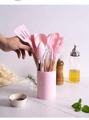 33 ชิ้น เครื่องทําอาหารที่ไม่ติดกับผงทอดหลายสี และช้อนสปาตูลาจีน