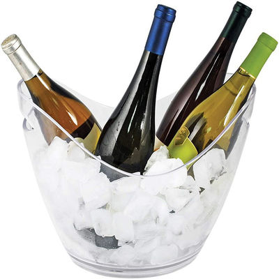 8L LED Acrylic Plastic Ice Bucket สไตล์การออกแบบที่ทันสมัยสําหรับงานปาร์ตี้บาร์