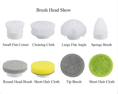 เครื่องล้างน้ําแบบสปินไฟฟ้า ที่สามารถปรับความยืดได้ และแปรงล้างสีขาวแบบไร้สาย