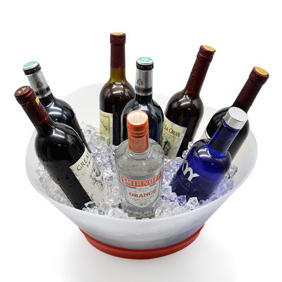 12L Rechargeable Light Up Painting Laser LED Ice Bucket สําหรับขวดแชมเปญและขวดไวน์