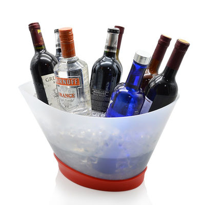 12L Rechargeable Light Up Painting Laser LED Ice Bucket สําหรับขวดแชมเปญและขวดไวน์