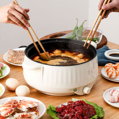การเคลือบกันสติก บ้าน ไฟฟ้า Skillet โปรโมชั่นไฮโปตไฟฟ้าพกพาสําหรับครัวเรือน