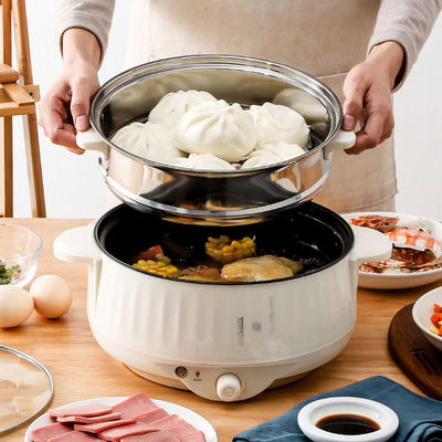 การเคลือบกันสติก บ้าน ไฟฟ้า Skillet โปรโมชั่นไฮโปตไฟฟ้าพกพาสําหรับครัวเรือน
