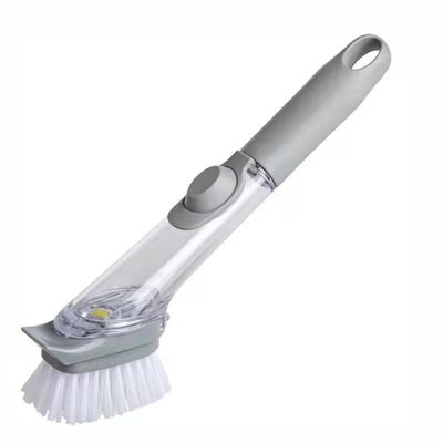 3 หัวทําความสะอาดที่เปลี่ยนได้ สบู่สปองกระปุก PP TPR Bristle Dishwashing Brush