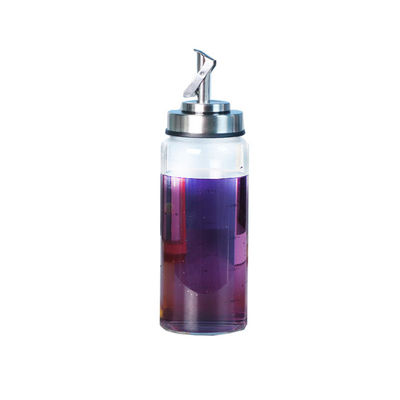 กระป๋องน้ํามันเปิดปิดอัตโนมัติสําหรับครัว กระจก borosilicate สูง 6.4 * 25cm