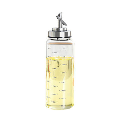 กระป๋องน้ํามันเปิดปิดอัตโนมัติสําหรับครัว กระจก borosilicate สูง 6.4 * 25cm