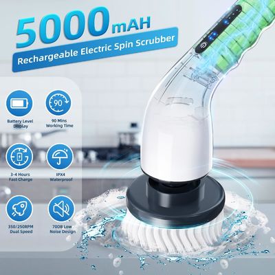 2024 อัพเกรด 9 ใน 1 เครื่องแปรงทําความสะอาดไฟฟ้าแบบพกพา สามารถชาร์จใหม่ได้