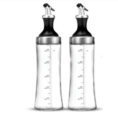 ครัวเรือนสูง Borosilicate กระจกน้ํามันชุดกับสปายโค้งและการควบคุมน้ํามันการวัด