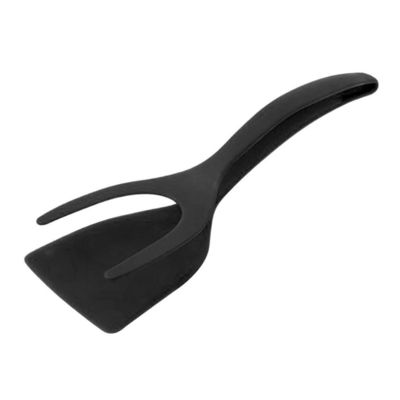2 ใน 1 Spatula Tong สําหรับเครื่องมือการปรุงอาหาร ไข่ดํา Flipper Tong ปลากระปุก ปลาฝรั่ง