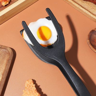 2 ใน 1 Spatula Tong สําหรับเครื่องมือการปรุงอาหาร ไข่ดํา Flipper Tong ปลากระปุก ปลาฝรั่ง