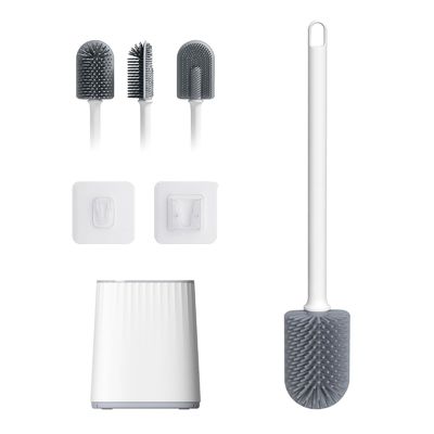 TPR รอบ พลาสติก การทําความสะอาด Brush ที่ถือแปรงห้องน้ํา สําหรับความสะอาดห้องน้ําที่ดีกว่า