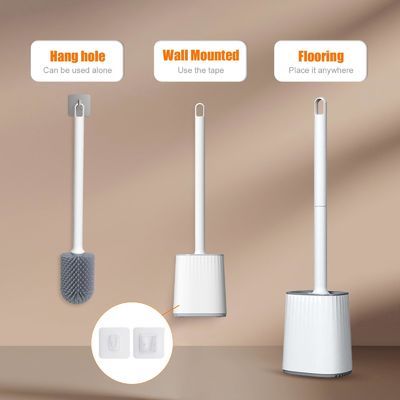TPR รอบ พลาสติก การทําความสะอาด Brush ที่ถือแปรงห้องน้ํา สําหรับความสะอาดห้องน้ําที่ดีกว่า