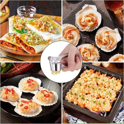 Multi Kitchen Grater สแตนเลสสแตนเลสซีนกอลลีย์ มือกลีบกระเทียม Press กาจเกตครัว
