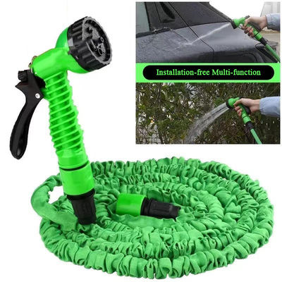 น้ําทําเรียบง่ายขยาย Magic Flex ร้อนสระสวน 25-200FT กับปืนสเปรย์