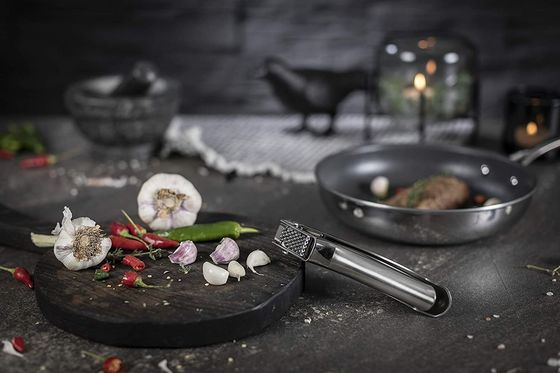 Multi Kitchen Grater Hot Stainless Steel Garlic Press สําหรับอุปกรณ์ครัวที่ยั่งยืน