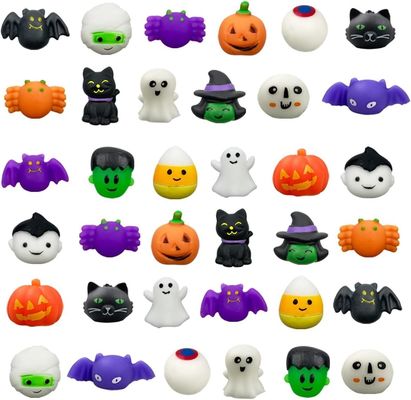 การ์ตูน Fidget Squishy Toy 18 ชิ้น 24 ชิ้น Blind Box ของเล่นฮาโลวีน