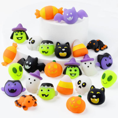 การ์ตูน Fidget Squishy Toy 18 ชิ้น 24 ชิ้น Blind Box ของเล่นฮาโลวีน