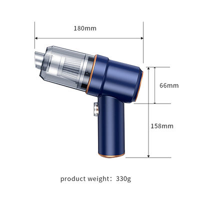 เครื่องดูดฝุ่นรถยนต์มือถือสําหรับครัวเรือน 12V พร้อมฟังก์ชันแสงและดูด