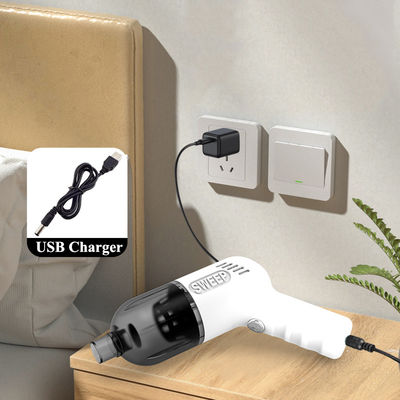 เครื่องดูดฝุ่น 2500Pa และ 1800Mah แบตเตอรี่ เครื่องดูดฝุ่นมือถือแบบพกพาไร้สายสําหรับทําความสะอาดรถ